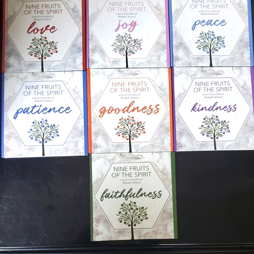 Books. 7 of the 9 Fruit of the Spirit